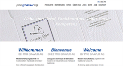 Desktop Screenshot of progravur.ch